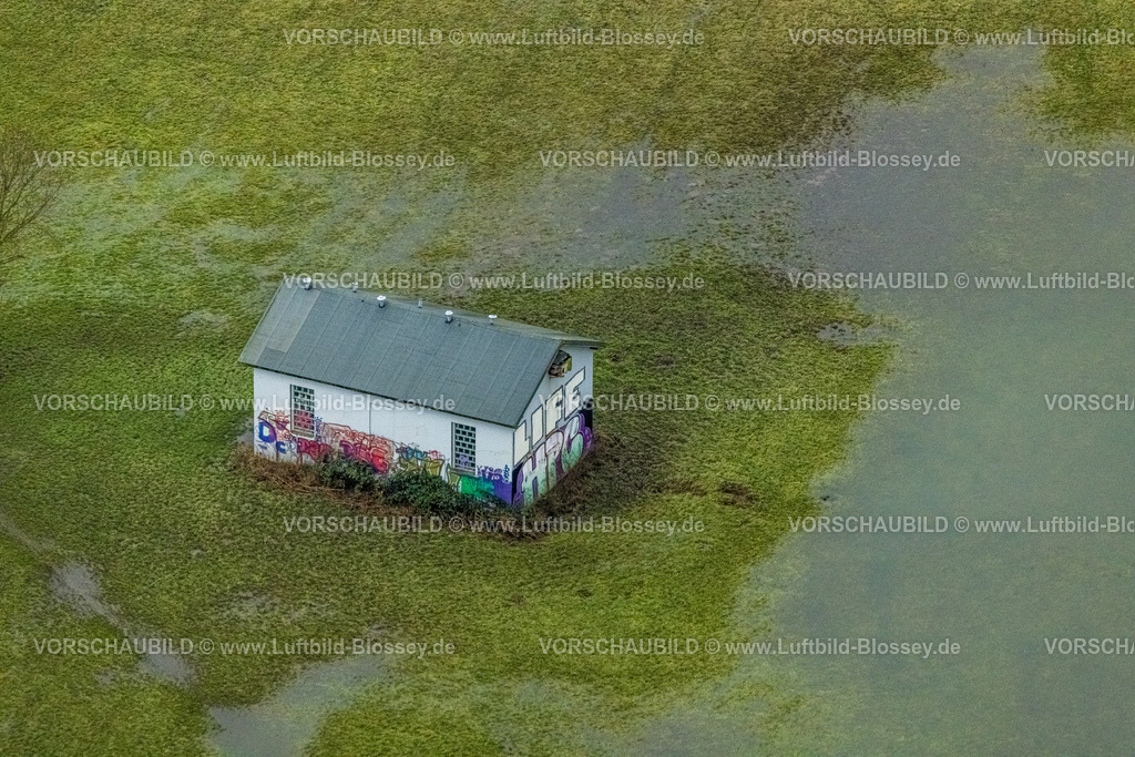 Wetter231201777Ruhr | Luftbild, Ruhrhochwasser, Weihnachtshochwasser 2023, starke Regenfälle,  , Wetter, Ruhrgebiet, Nordrhein-Westfalen, Deutschland