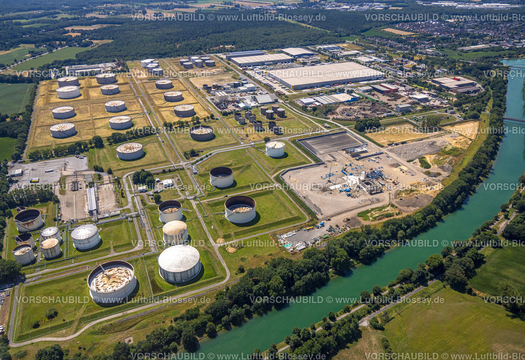 Huenxe220702743 | Luftbild, Hünxe Gewerbepark, TanQuid GmbH Tanklager Hünxe, Bucholtwelmen, Hünxe, Ruhrgebiet, Nordrhein-Westfalen, Deutschland