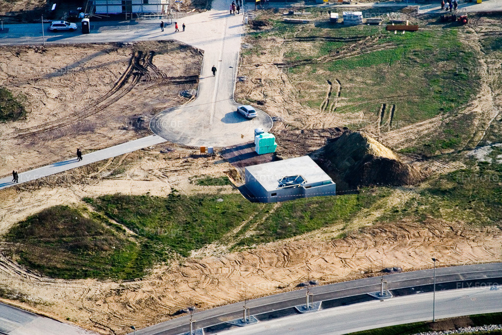 Luftbild: Neubaugebiet Am Höhenweg in Kandel im Bundesland Rheinland-Pfalz in Deutschland. Foto: IMG_5381.jpg vom 18.02.2007 durch Werner Riehm/FLY-FOTO.de