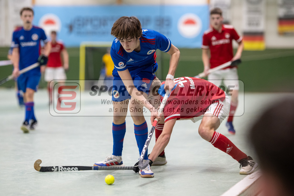 SFE_20230305_0127 | Deutsche Meisterschaft Männliche U16 Halle 2023 am 05.03.2023 in Köln (KTHC Stadion Rot-Weiss Köln Tennis and Hockey Club), Photo: Stephan Fehrmann 2022 (Sports-Gallery)