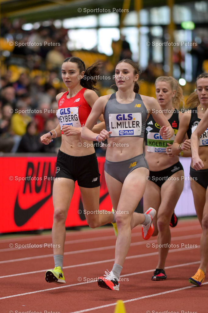 DM Halle 2026_Samstag-03 | 28.02.2026, xkaix, Leichtathletik Deutsche Meisterschaften Halle 2026,  v.l. Lotte Meyberg (TSV Bayer o4 Leverkusen), Lera Miller (VfL Löningen) - Realized with Pictrs.com
