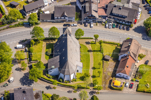 Eslohe230505892 | Luftbild, Kirche Sankt Nikolaus, Cobbenrode, Eslohe, Sauerland, Nordrhein-Westfalen, Deutschland