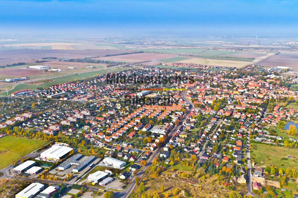 Luftbild Barleben Rtg. Norden-1860 | Barleben alte Aufnahme - Realisiert mit Pictrs.com