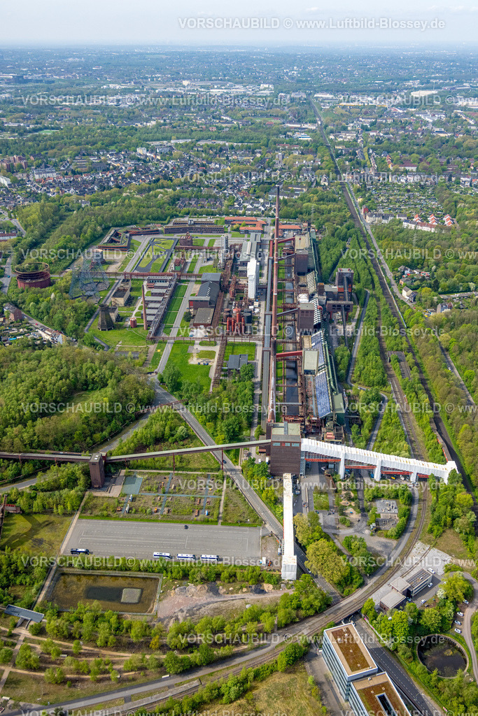 Essen240400388 | Luftbild, UNESCO-Welterbe Zollverein, Kokerei Zeche Zollverein, Stoppenberg, Essen, Ruhrgebiet, Nordrhein-Westfalen, Deutschland