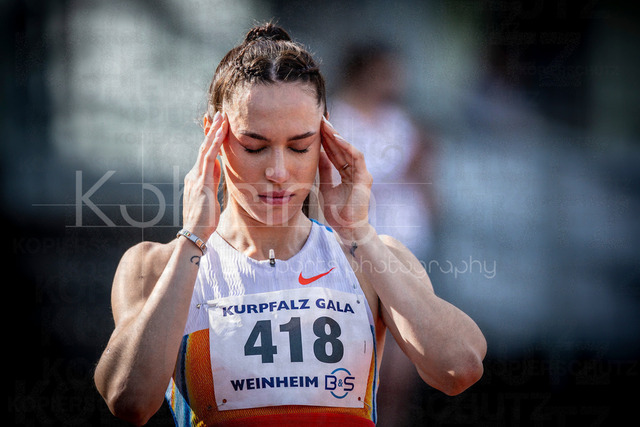 B&amp;S Kurpfalz Gala; Weinheim, 23.05.2026 | WEINHEIM, GERMANY - MAY 24: Anastasiya Bryzhina (UKR/Ukraine) during the B&amp;S Kurpfalz Gala am 23.05.2026 at the  Sepp-Herberger-Stadium in Weinheim (Baden-Wuerttemberg / Germany).