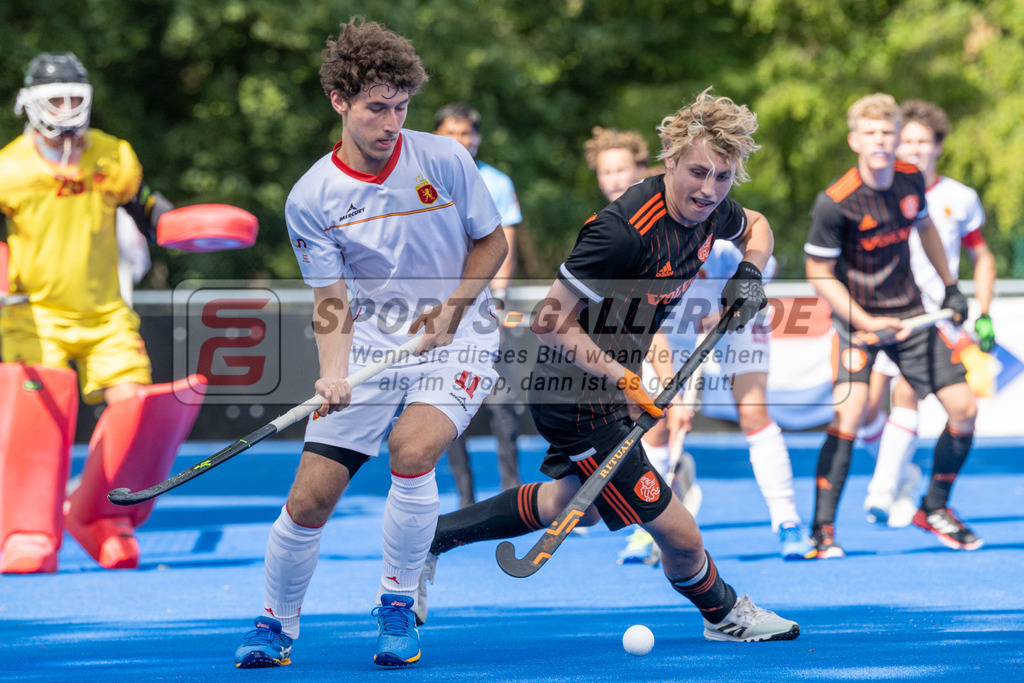 SFE_20230716_0175 | EuroHockey EM U18 Boys 3th 4th Netherlands vs Spain am 16.07.2023 in Krefeld (Gerd-Wellen-Hockeyanlage), Photo: Stephan Fehrmann 2023 (Sports-Gallery)