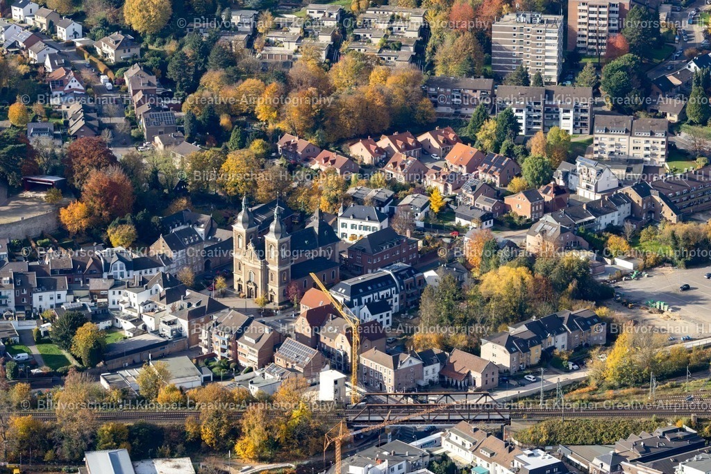Luftbilder Herzogenrath-7367 | Luftbildfotografie Kirchengebäude " St. Mariä Himmelfahrt " an der Kleikstraße, Eygelshovener Straße in Herzogenrath im Bundesland Nordrhein-Westfalen, Deutschland - Realisiert mit Pictrs.com