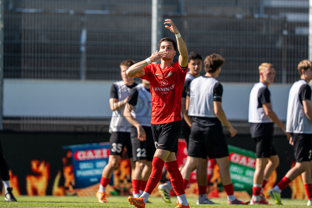 Stuttgarter Kickers vs. SG Sonnenhof Großaspach, Fussball, WFV-Pokal, Finale, 23.05.2026 | Mert Tasdelen (SG Sonnenhof Großaspach, #10) jubelt mit seinem Team nach dem Treffer zum 1:3,Stuttgarter Kickers vs. SG Sonnenhof Großaspach, Fussball, WFV-Pokal, Finale, 23.05.2026