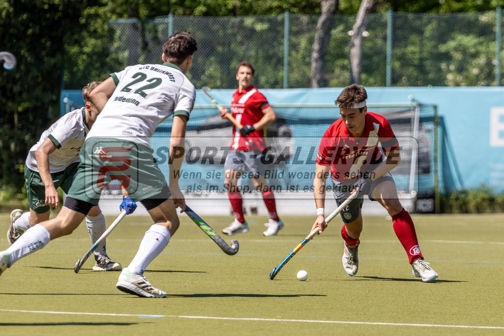 MJ_2024-.05-11-H-HTCU-Alster-13 | Fred Newbold (Der Club an der Alster #17), Uhlenhorst Mülheim - Der Club an der Alster am 11.5.2024 im Waldstadion, Mülheim a. d. Ruhr