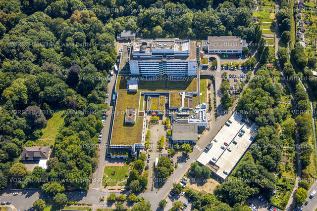 Gelsenkirchen240809296GE-Sued | Luftbild, Marienhospital Gelsenkirchen im Waldgebiet, Ückendorf, Gelsenkirchen, Ruhrgebiet, Nordrhein-Westfalen, Deutschland