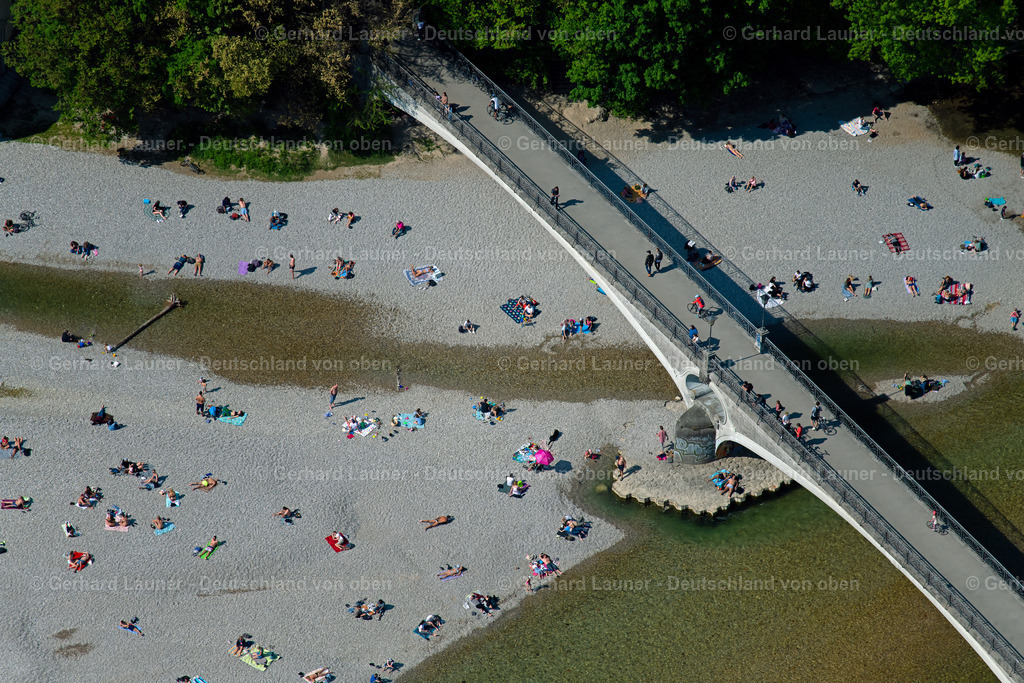 4025034 | Kabelsteg über die Isar, München im Bundesland Bayern