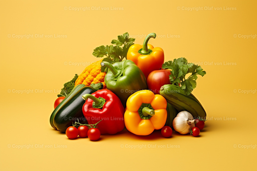 viele Gemüsesorten | Gemüse auf einem Haufen