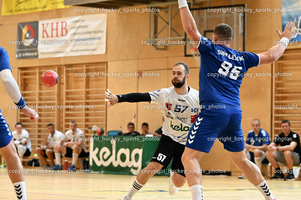 SC Ferlach vs. RK Zagreb 24.8.2023 | #57 Leban Patrik, #95 Matic Suholeznik
