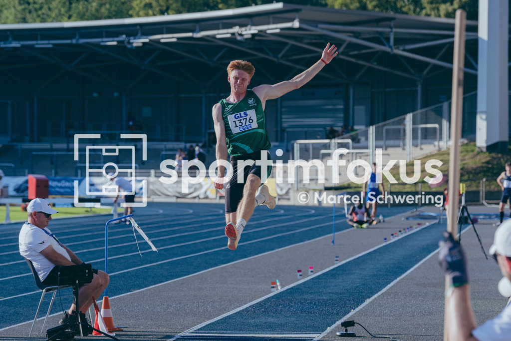 Deutsche Meisterschaften U20 / U16 2026 | Ernst Bruno Eltz, SV Halle, 1376, Weitsprung, Deutsche Meisterschaften der U20 &amp; U16 2026, Lohrheidestadion Bochum-Wattenscheid, 10.07.2026. Foto: Marcel Schwering / sportimfokus - Realisiert mit Pictrs.com