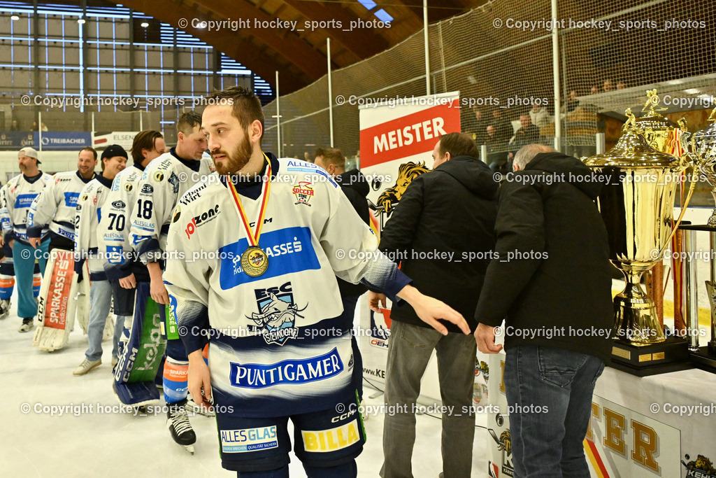 ESC Sparkasse Steindorf Meister 2025/26 | #19 Friedrich Lukas ESC Steindorf, ESC Sparkasse Steindorf Meister 2025/26, ESC Sparkasse Steindorf Meister 2025/26 am 08.03.2026 in Althofen (Stadthalle Althofen), Austria, (Photo by Bernd Stefan)