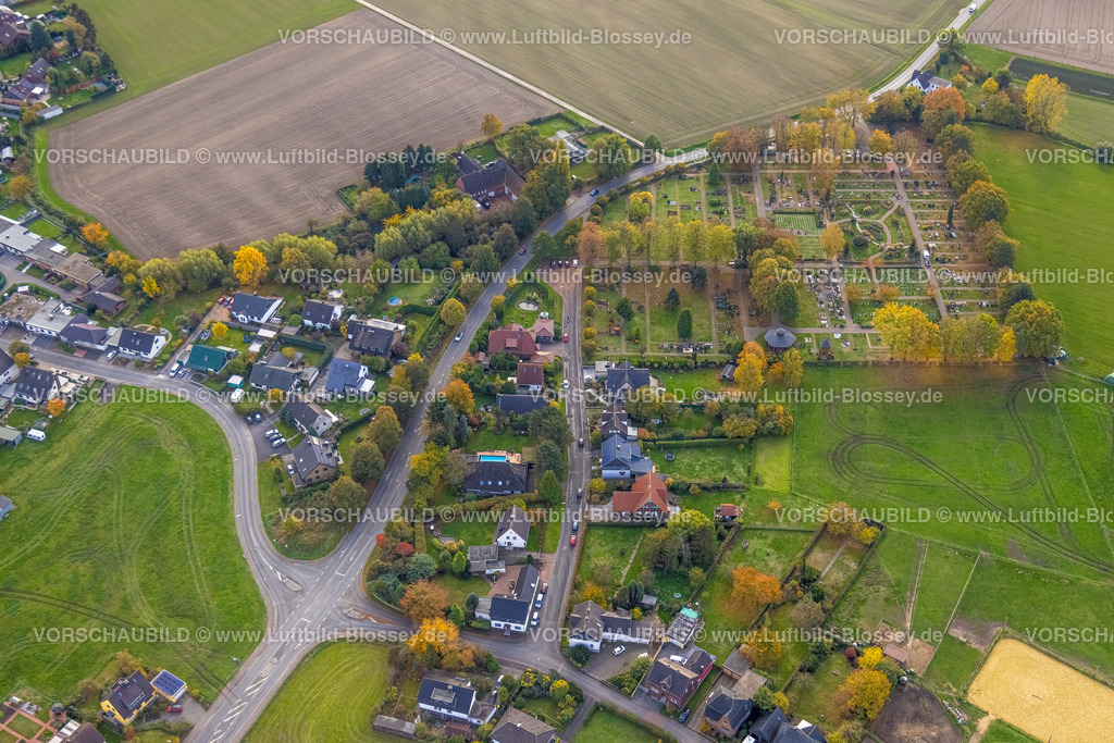 Bergkamen221013375 | Luftbild, Evang. Friedhof Oberaden, Oberaden, Bergkamen, Ruhrgebiet, Nordrhein-Westfalen, Deutschland