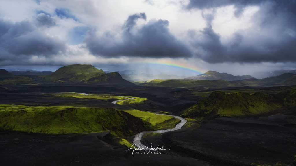 Regenbogen und Gewitter | Andre Wandrei - Nature Artworx - Realisiert mit Pictrs.com