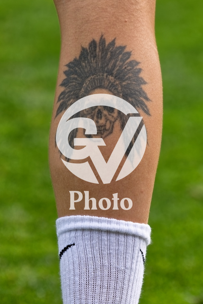 Norway v Finland - UEFA Women's EURO 2025 Group A | SION, SWITZERLAND - JULY 6: Tatoo of Ada Hegerberg of Norway during the UEFA Womens EURO 2025 Group A match between Norway and Finland at Stade de Tourbillon on July 6, 2025 in Sion, Switzerland. (Photo by Giuseppe Velletri/Sports Press Photo/Getty Images)