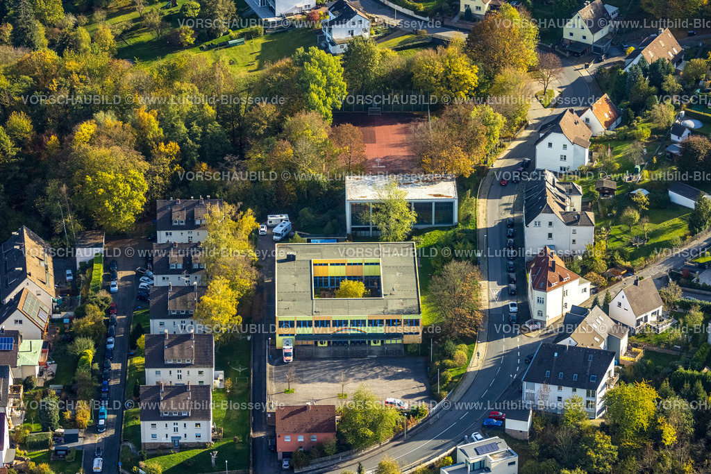 Hagen221016545 | Luftbild, Berufsfeuerwehr Hagen Rettungsdienst Schule, Hohenlimburg, Hagen, Ruhrgebiet, Nordrhein-Westfalen, Deutschland