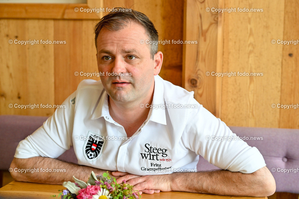 Steegwirt_ Fritz Grampelhuber_ 08.06.2024-27 | 08.06.2024, Bad Goisern, AUT, Steegwirt, im Bild Fritz Grampelhuber (Steegwirt, Haubenkoch, OEFB Teamkoch)