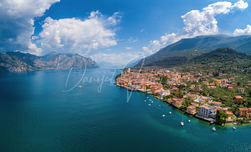 Malcesine | Panorama von Malcesine Richtung Norden