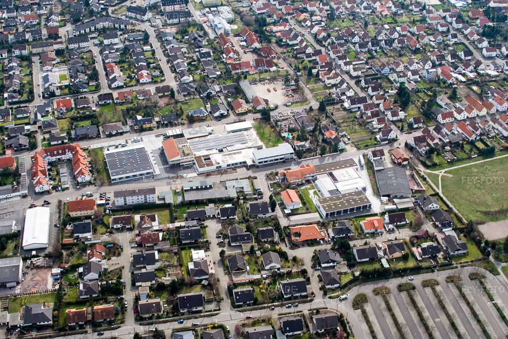 Luftbild: Lebenshilfe SÜW in Offenbach an der Queich im Bundesland Rheinland-Pfalz in Deutschland. Foto: IMG_9742.jpg vom 15.03.2008 durch Werner Riehm/FLY-FOTO.de