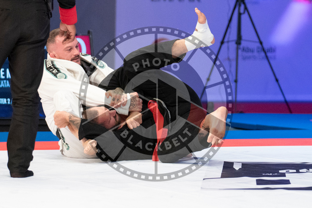 20231107PBB5051 | Fighters compete during the AJP World Master Championship in the Mubadala Arena in Abu Dhabi, Arab United Emirates, on November 7, 2023.