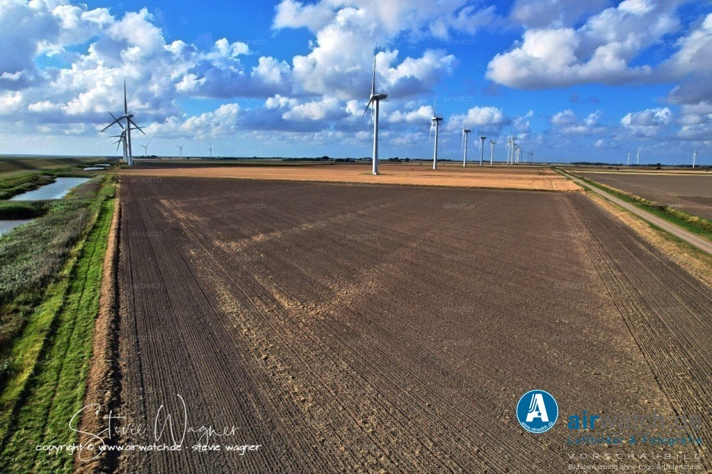 Windpark - Emmelsbüll-Horsbüll | Luftbild, Windenergieanlagen, Bürgerwindpark Emmelsbüll-Horsbüll, Windkraft, Windpark, Nordfriesland, 