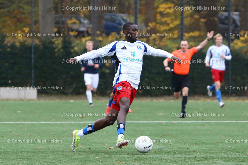 NH_HamburgerSVU21_SSVJeddeloh_RegionalligaNord_16112024 | #9 Daouda Beleme Hamburger SV (U21) Fußball I Herren I Regionalliga Nord I Saison 2024-2025 I 19. Spieltag I Hamburger SV U21 - SSV Jeddeloh I 16.11.2024 I Alexander-Otto-Akademie