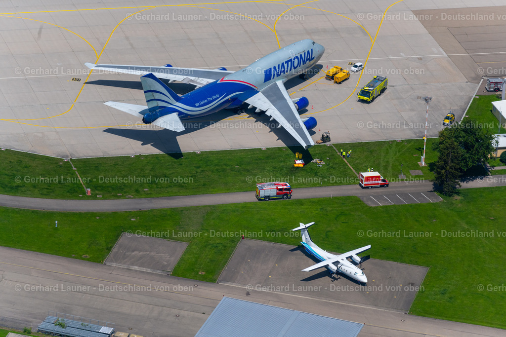 4046264 | FILDERSTADT 19.07.2021 Frachtmaschine Boeing 747-428(BCF) mit der Kennung N952CA beim Rollen auf dem Rollfeld und Vorfeld des Flughafen in Filderstadt im Bundesland Baden-Württemberg, Deutschland. Weiterführende Informationen bei: Flughafen Stuttgart GmbH. // Freight plane cargo machine - aircraft Boeing 747-428(BCF) with the identifier N952CA rolling on the apron of the airport in Filderstadt in the state Baden-Wuerttemberg, Germany. Further information at: Flughafen Stuttgart GmbH. Foto: Gerhard Launer