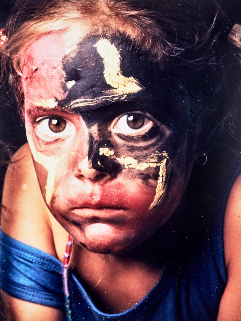 031art_Bee-Braxm_0926 | Werk aus  dem Jahr 1994   Nach einer Aktion im Ritterhausmuseum Offenburg. Kunstmaler Rainer Braxmaier und Modefotograf Wilfried Beege.