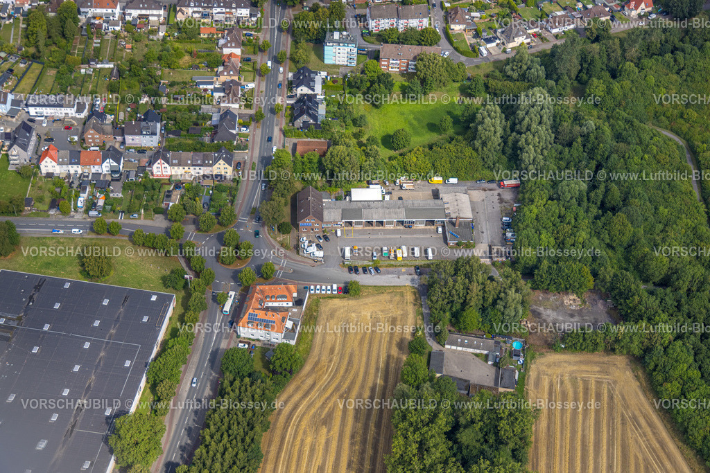 Hamm250700406Heessen | Luftbild, Rexhausen GmbH - IVECO Vertragswerkstatt Lkw-Händler, Kreisverkehr Werler Straße, B 63 und Münsterstraße, Stadtbezirk Heessen, Hamm, Ruhrgebiet, Nordrhein-Westfalen, Deutschland