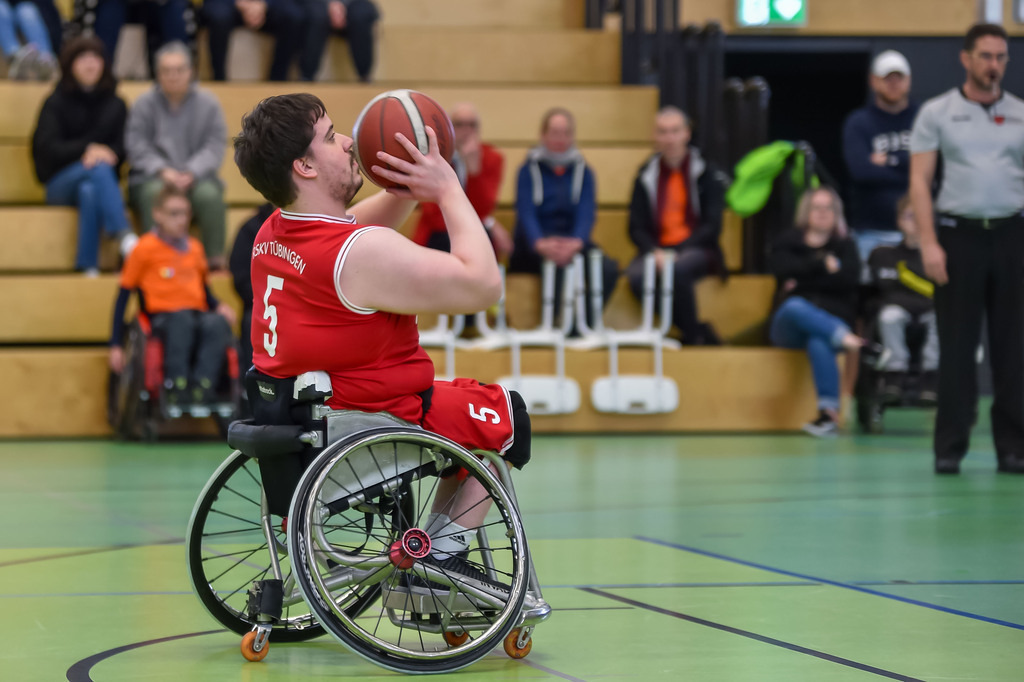 2024-03-17-0079 | #, RSKV Tübingen vs. BG Baskets Hamburg, Rollstuhlbasketball 2. Bundesliga, Saison 2023/24, 17.03.2024
Foto: Ralph Kunze - Realisiert mit Pictrs.com