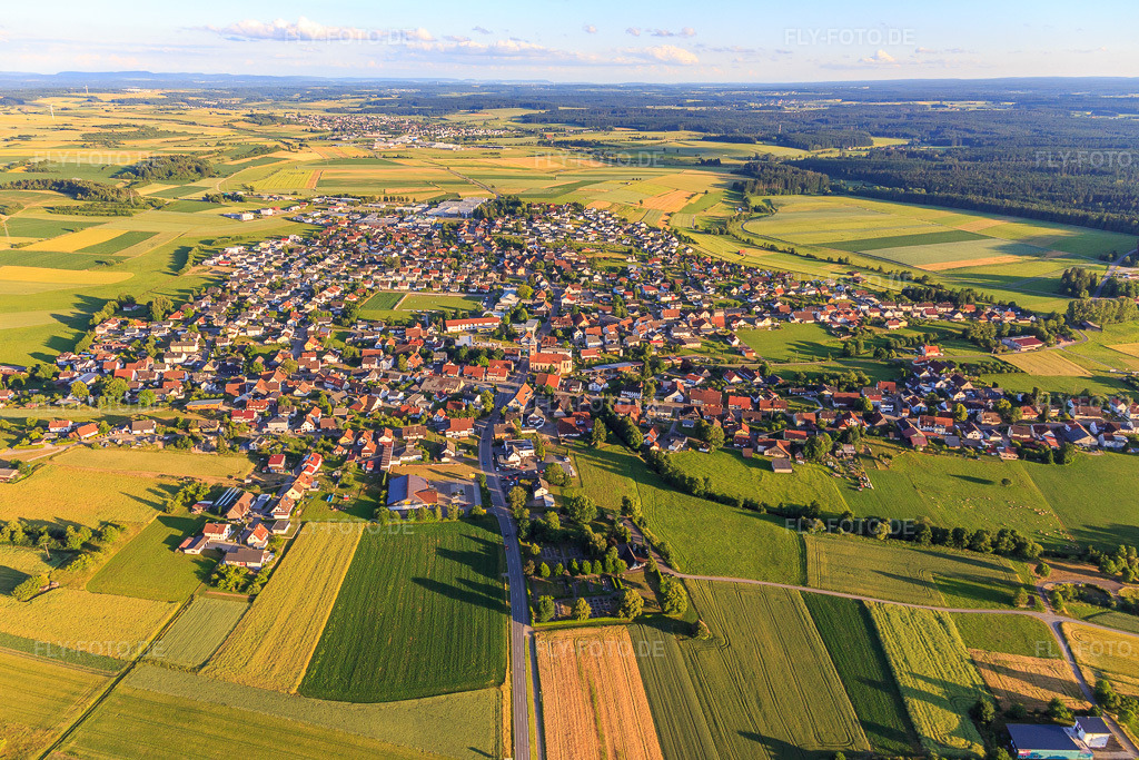 Luftbild: Ortsansicht aus Norden im Ortsteil Seedorf in Dunningen im Bundesland Baden-Württemberg in Deutschland. Foto: IMG_148706.jpg vom 27.06.2025 durch Werner Riehm/FLY-FOTO.de