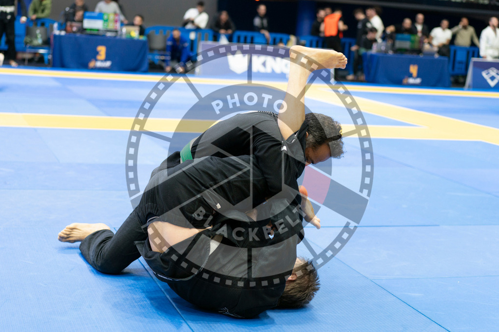 20240119PBB2844 | Fighters compete during the IBJJF European Championship in Paris, France, on January 19, 2024.