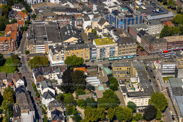 Gelsenkirchen240807925GE-Nord | Luftbild, Kunstmuseum Gelsenkirchen, Horster Straße Ecke Hochstraße, Schauburg Filmpalast Kino, Buer, Gelsenkirchen, Ruhrgebiet, Nordrhein-Westfalen, Deutschland