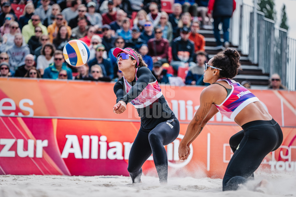 Beachvolleyball | Frauen | German Beach Tour 2024 | Tourstop Bremen | 09.06.2024 | Andressa Cavalcanti Ramalho (BRA) nimmt den Ball an