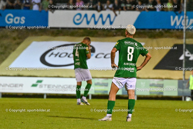 AUT, SPG WSC Hertha / FC Wels vs SV Ried | 22.07.2023, Huber Arena Wels, AUT, OEFB Uniqa Cup, SPG WSC Hertha / FC Wels vs SV Ried, im Bild Vojtech Mares (WSC Hertha), Adrian Castro Mesa (WSC Hertha)



// OEFB Uniqa Cup Match between SPG WSC Hertha / FC Wels vs SV Ried in Wels, Austria on 2023/07/22