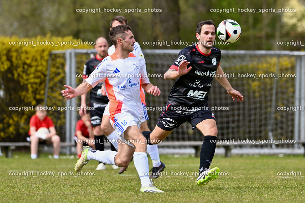 SV Rothenthurn vs. FC Dölsach | #12 Christian Brandstätter FC Dölsach, #23 Marco Moser SV Rothenthurn, SV Rothenthurn vs. FC Dölsach, SV Rothenthurn vs. FC Dölsach am 04.04.2026 in Rothenthurn (Sportplatz Rothenthurn), Austria, (Photo by Bernd Stefan)