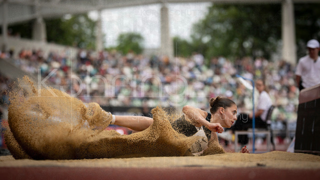 Golden Oval; Dresden, 31.05.2026 | DRESDEN , GERMANY - MAY 31:  Molly Palmer (GBR / Great Britain) competes in the long jump during the Golden Oval Continental Tour Silver meeting on May 31, 2026 at Heinz-Steyer-Stadion in Dresden, Saxony, Germany.