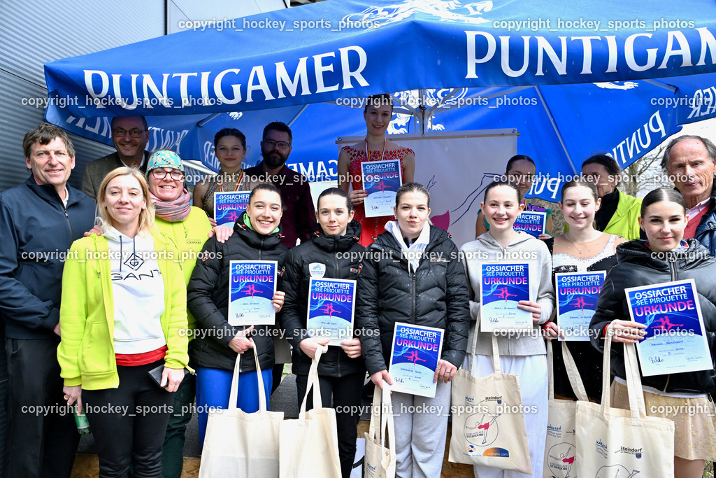 Ossiachersee Pirouette ESC Steindorf 31.3.2024 | Ossiachersee Pirouette ESC Steindorf 31.3.2024, Ossiachersee Pirouette ESC Steindorf am 31.03.2024 in Steindorf (Ossiachersee Halle), Austria, (Photo by Bernd Stefan)