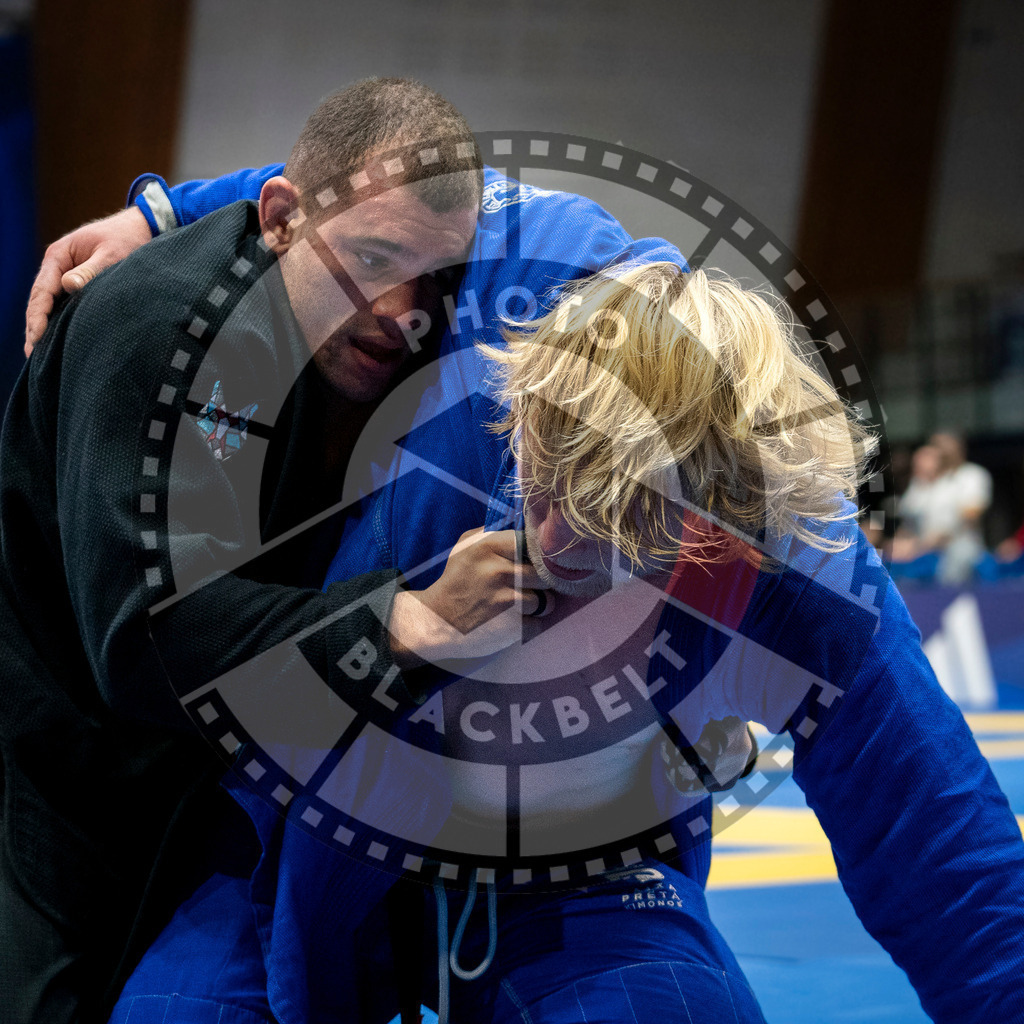 20240126PBB0249 | Fighters compete during the Brazilian Jiu-Jitsu European Championship of the IBJJF in Paris, France, on January 26, 2024.