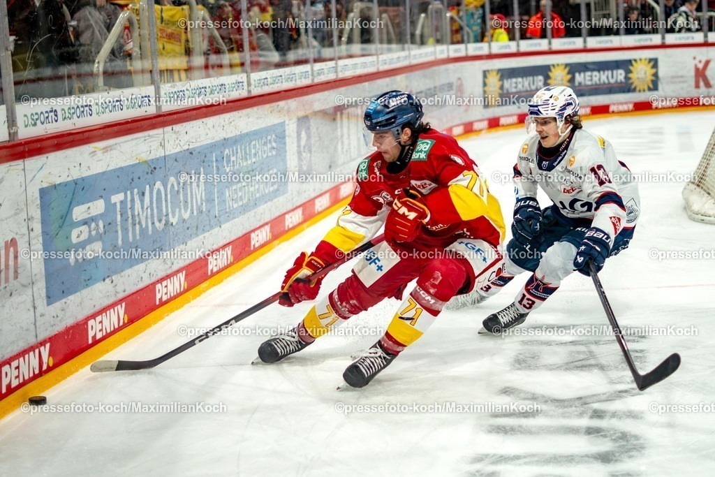 xKKux30012601015 | 30.01.2026, xkkux, Eishockey, DEL2, Düsseldorfer EG - Ravensburg Towerstars, PSD Bank Dome Düsseldorf: Ture Linden (DEG #71) 
