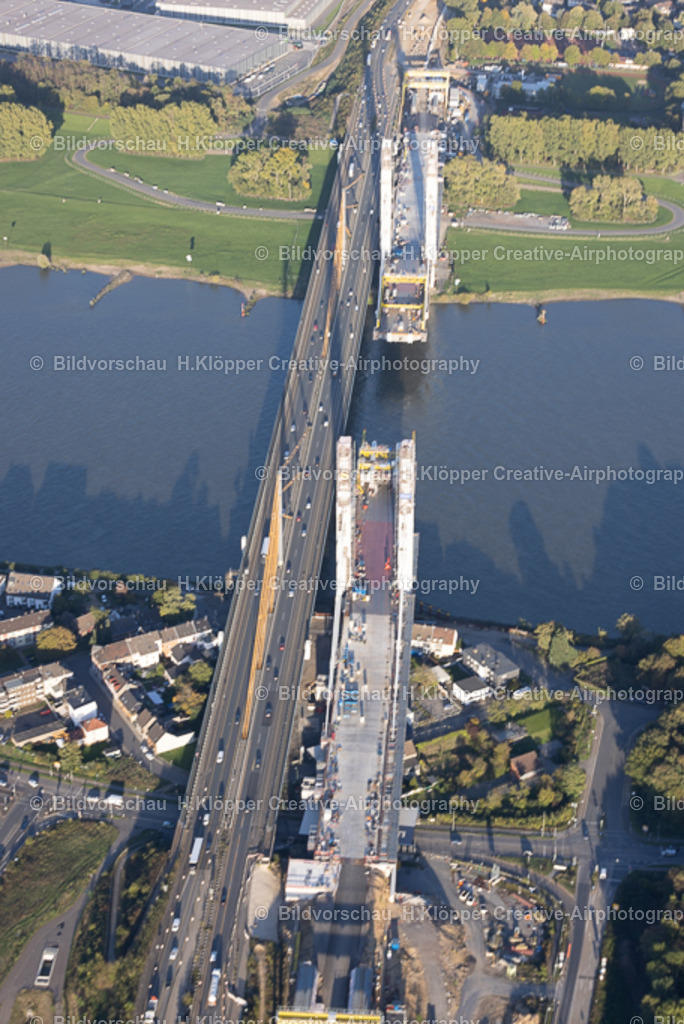 Luftbild-Duisburg 47198-Rheinbrücke Neuenkamp A40-7829 | Luftbildfotografie und Luftbildfotograf Hermann Klöpper - Realisiert mit Pictrs.com