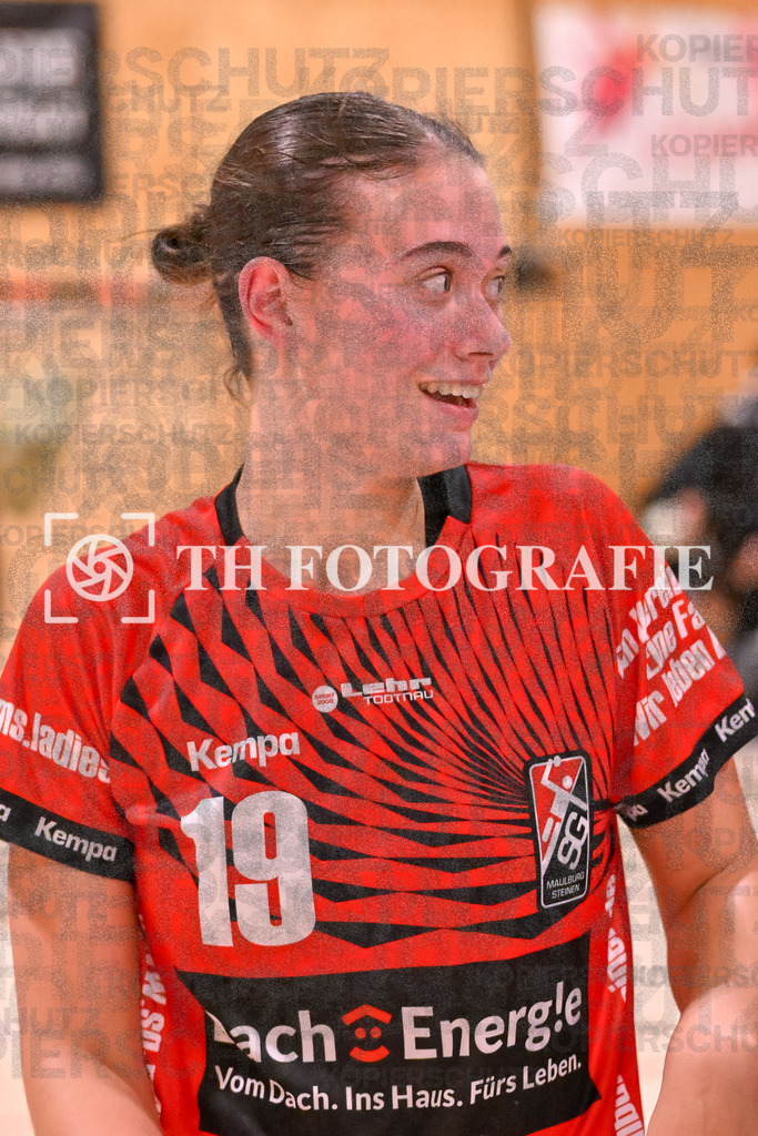 GER, SG Maulburg/Steinen - HSG Dreiland, Frauen-Handball, Oberliga Suedbaden, 3. Spieltag, Saison 2024/2025, 12.10.2024 | Elisa Geiss (SG Maulburg/Steinen, #19)GER, SG Maulburg/Steinen - HSG Dreiland, Frauen-Handball, Oberliga Suedbaden, 3. Spieltag, Saison 2024/2025, 12.10.2024Foto: TH Fotografie/Thomas Hess