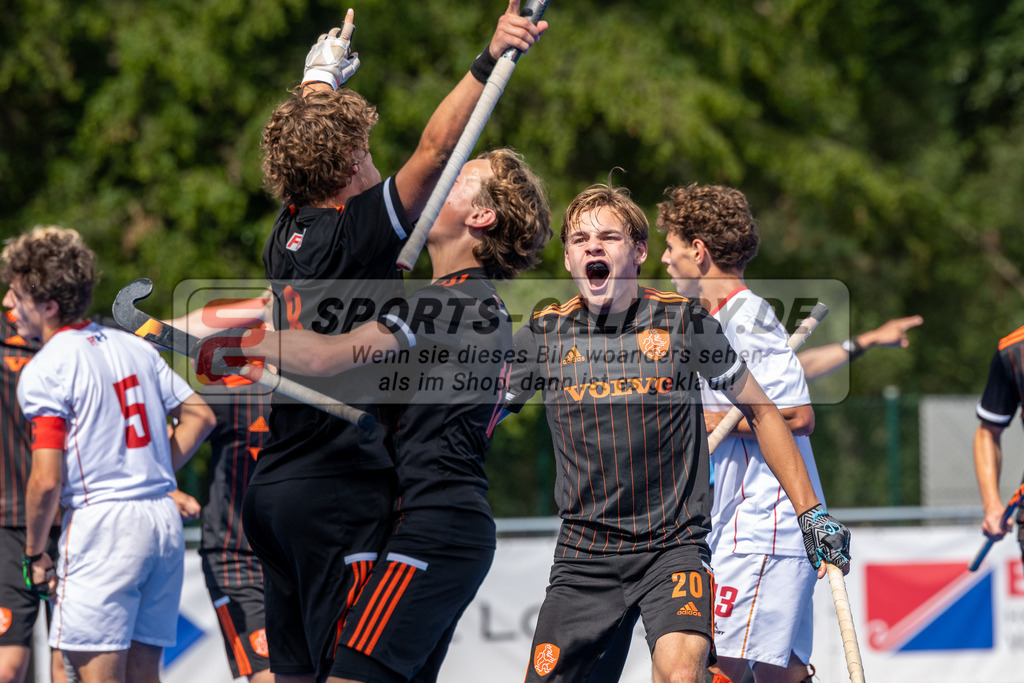SFE_20230716_0179 | EuroHockey EM U18 Boys 3th 4th Netherlands vs Spain am 16.07.2023 in Krefeld (Gerd-Wellen-Hockeyanlage), Photo: Stephan Fehrmann 2023 (Sports-Gallery)