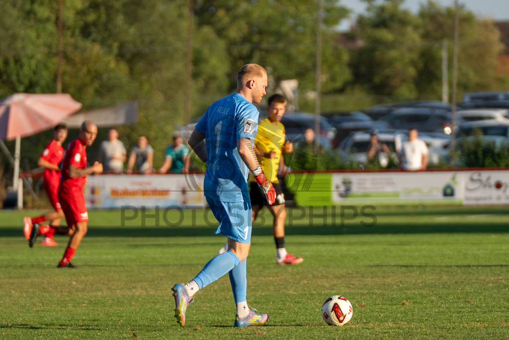 SSV Schwäbisch Hall vs. SG Sonnenhof Großaspach, Fussball, WFV-Pokal, 3. Runde, 11.08.2026 | Maximilian Reule (SG Sonnenhof Großaspach, #01),SSV Schwäbisch Hall vs. SG Sonnenhof Großaspach, Fussball, WFV-Pokal, 3. Runde, 11.08.2026
