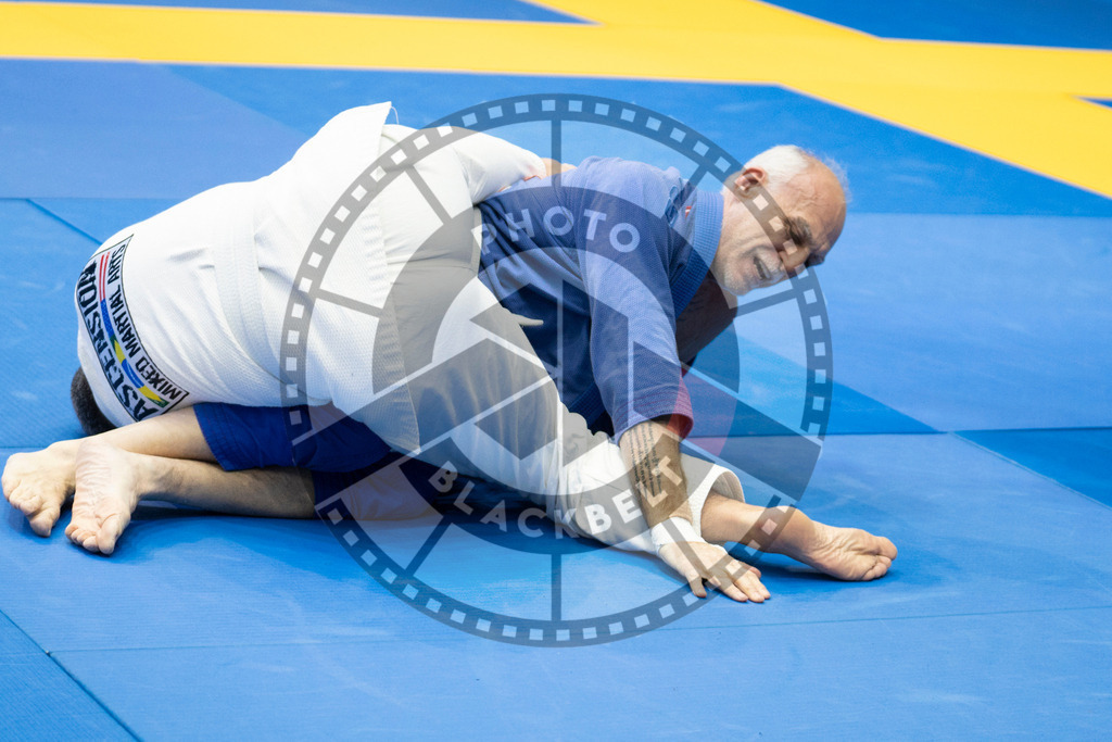 20240119PBB3489 | Fighters compete during the IBJJF European Championship in Paris, France, on January 19, 2024.