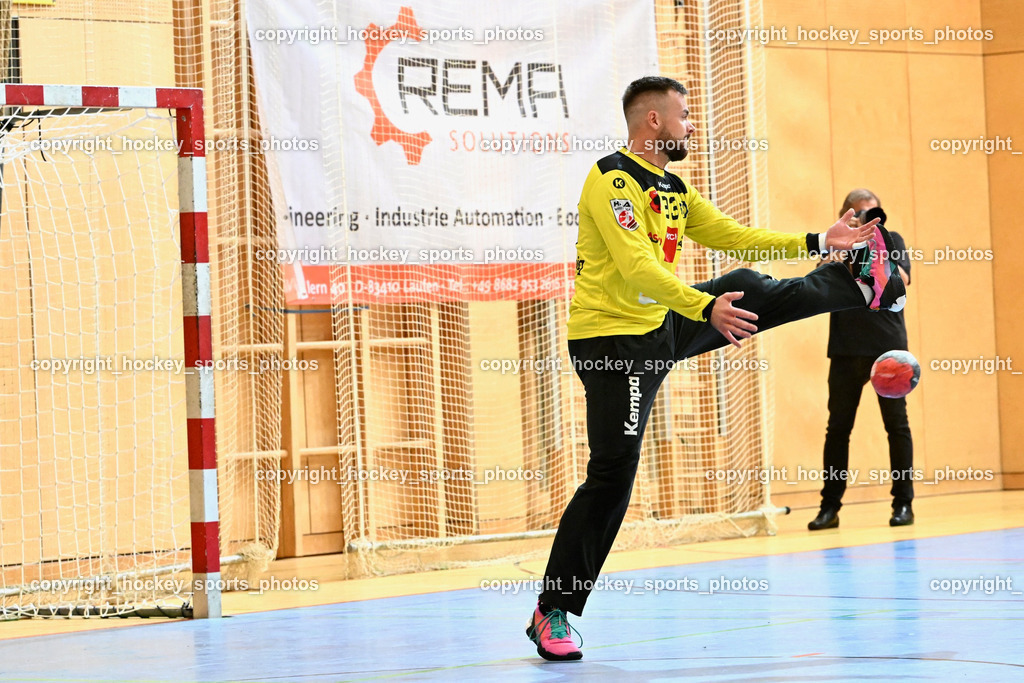 SC Ferlach vs. HSG Holding Graz 23.9.2023 | #33 STRIEBNIG Florian SC Ferlach, SC Ferlach vs. HSG Holding Graz 23.9.2023, SC Ferlach vs. HSG Holding Graz am 23.09.2023 in Bleiburg (Ballspielhalle Ferlach), Austria, (Photo by Bernd Stefan)