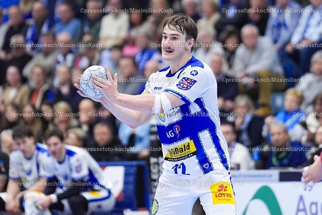 xYDRx19022601047 | 19.02.2026, xydrx, Handball, 1.HBL, VfL Gummersbach - ThSV Eisenach, Schwalbe-Arena: Felix Aellen (ThSV Eisenach #22)   Photo: xYannisxDreimannxPressefotoKochx